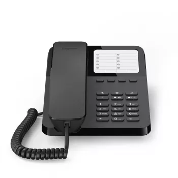Vadu galda telefons Gigaset Desk400 — melns, modelis DESK 400