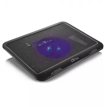 Dzesēšanas paliktnis klēpjdatoram MEDIA-TECH MT2660 — USB, 1 ventilators 13.5 cm, 20 CFM, 1000 RPM, 330×250×40 mm, 327 g, fona apgaismojums
