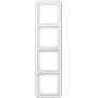 Sienas slēdža panelis JUNG CD 584 WW Balts, duroplast, bezskrūvju, 81×294 mm