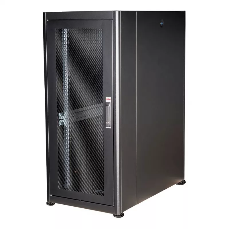 ROLINE 19-Zoll Serverschrank Basic 26 HE, 600x1000 BxT perforiert schwarz