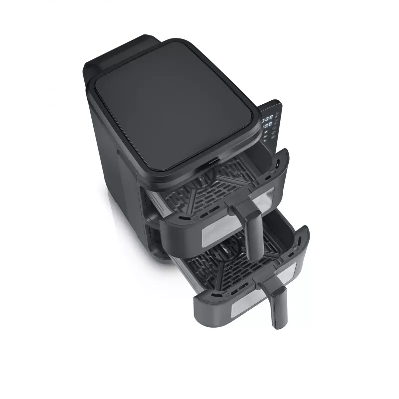 Fritieris SEVERIN FR 2468 S-Fry Duo Stack 2-in-1, dubultā groza dizains
