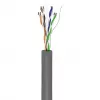 Wentronic Goobay CAT 6 tīkla kabelis, U/UTP, pelēks, 100 m - CCA, AWG 24/7 (dzīslas), PVC (93884)