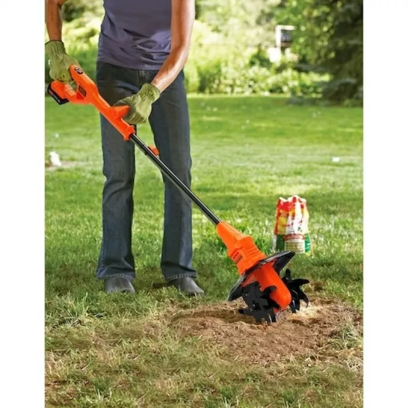 Black & Decker BETL1820L-QW elektriskais mini frēzētājs ar akumulatoru