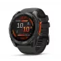 Viedpulkstenis GARMIN Fenix 8 — 51 mm titāna korpuss, AMOLED 1,4 collu, GPS, 32 GB, 10 ATM, silikona siksniņa