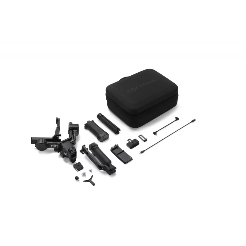 Rokas stabilizators kamerai DJI RS 5 Combo — alumīnijs, 30 h akumulators, 1.46 kg, melns