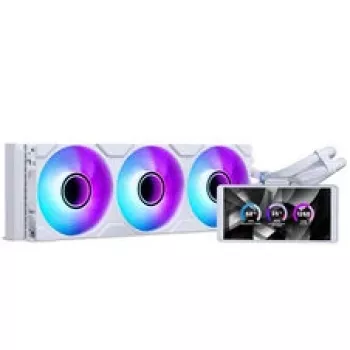 Phanteks Glacier One 360M25 LCD AiO šķidruma dzesēšana, 6 collu displejs - 360mm, balta
