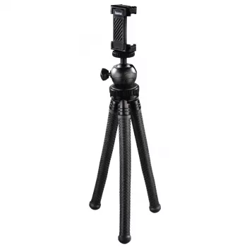Hama FlexPro statīvs viedtālrunim/akcijas kamerai 3 kājas Melns