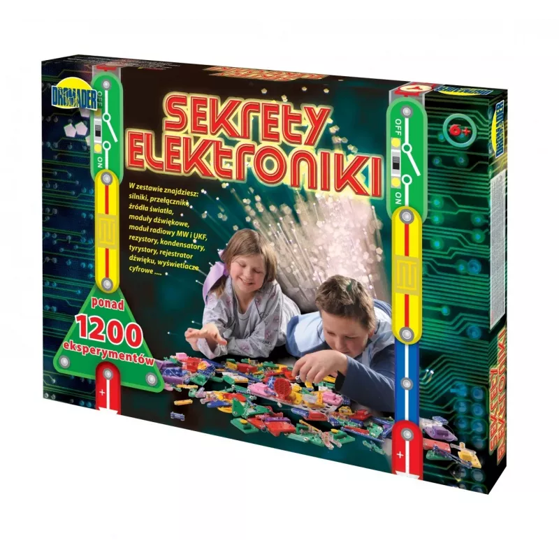 Dromader Sekrety Elektroniki, elektronikas komplekts – 1200 eksperimentu (85953)