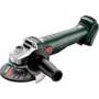 Leņķa slīpmašīna Metabo W 18 7-125, 18V (bez akumulatora), 125 mm disks, 8500 apgr/min