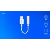 USB Type-C (vīr.) – Jack 3.5mm (siev.) audio adapter balts SAVIO AK-52