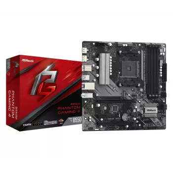 Mātesplate ASRock B550M Phantom Gaming 4 AMD B550 Socket AM4 micro ATX