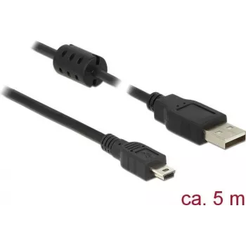 USB kabelis DeLOCK 5m USB 2.0-A USB 2.0 Mini-B