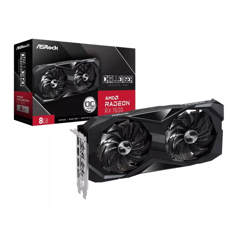 ASRock Radeon RX 7600 Challenger 8GB GDDR6 grafiskā karte