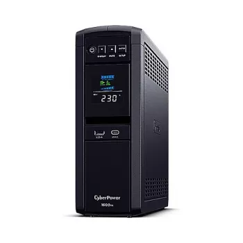 Nepārtrauktās barošanas avots CyberPower CP1600EIPFCLCD, Line-Interactive, 1.6 kVA, 1000 W, 6 AC kontaktligzdas