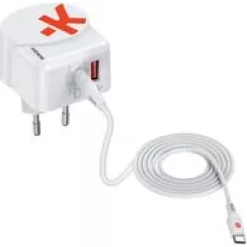 Skross Euro USB lādētājs AC65PD + USB-C kabelis, 65 W, 2 x USB 3.2 Gen 1 A ligzda (1302425)