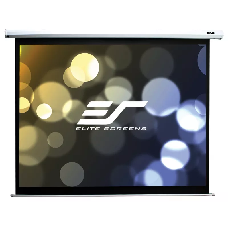 Elite Screens Spectrum Electric120V motorizēts projekcijas ekrāns 120 collas (3,05 m) 4:3, redzamā virsma 244 x 183 cm, MaxWhite 1,1 pastiprinājums, IR tālvadības pults, balts korpuss