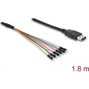 USB kabelis DELOCK 63989 — USB uz UART TTL pārveidotājs 3,3 V