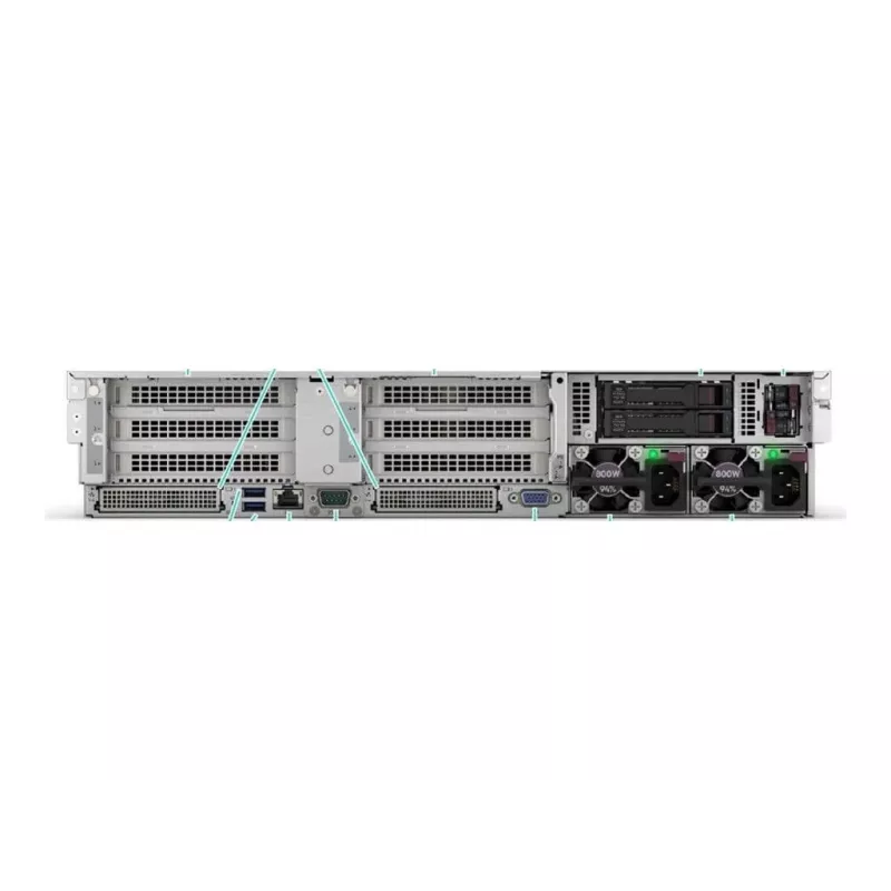 HPE ProLiant DL385 Gen11 2HE EPYC 9015 8-Kodolu 3.5GHz 2x32GB-R 8xSFF Karstā Maiņa 2x480GB SSD MR408i-o 2x1000W Serveris (P81842-425)