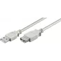 MicroConnect USB pagarinātāja kabelis, USB (vīrišķais) uz USB (sieviešu), 5 m
