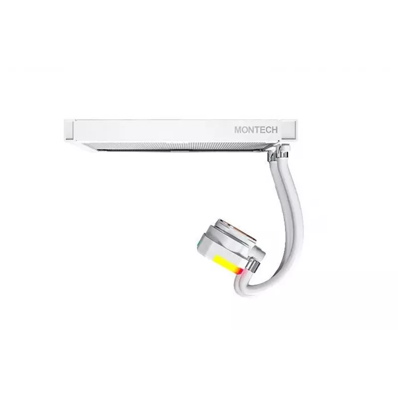AIO šķidruma dzesētājs Montech Hyper Flow ARGB 240 mm Balts
