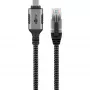 Goobay 70755 USB-C uz RJ45 Ethernet CAT 6 kabelis stabilam vadu interneta savienojumam ar maršrutētāju/modermu/tīkla slēdzi / aizstāj USB-RJ45 adapteri / 1