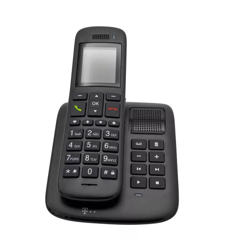 Telekom Sinus A 32 DECT telefons ar numura noteikšanu, Ebony
