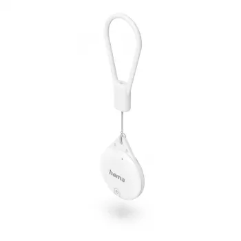 HAMA Item Finder 00185815 Bluetooth Apple Find My aplikācijai, balts — atslēgu, somu un citu priekšmetu izsekotājs