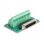 DeLOCK D-Sub 25 vīrišķais uz spaiļu bloku DIN sliedei 51mm x 86mm x 30mm