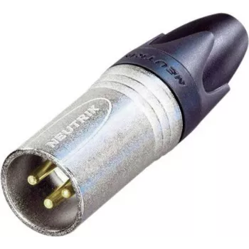 Neutrik XLR savienotājs, taisns, 3 polu, sudraba NC3MXX-EMC 1 gab.