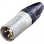 Neutrik XLR savienotājs, taisns, 3 polu, sudraba NC3MXX-EMC 1 gab.