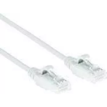 ACT White 10 metru LSZH U/UTP CAT6 datacentra plānais patch kabelis ar aizsargvāciņu un RJ45 savienotājiem