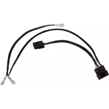 Alphacool 4 kontaktu Molex dubultais adapteris Alphacool magnētiskajam vārstam - melns 50cm EOL (18517)