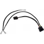 Alphacool 4 kontaktu Molex dubultais adapteris Alphacool magnētiskajam vārstam - melns 50cm EOL (18517)