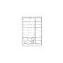 Adrešu uzlīmes Avery Zweckform J8159-25 — baltas, tintes printerim, 63.5×33.9 mm, 600 uzlīmes (25 lapas)
