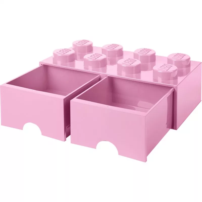 LEGO Brick Drawer 8 rozā, Uzglabāšanas kaste rozā