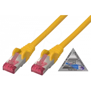 Tīkla kabelis ShiverPeaks BS75711-A1.5Y 1,5 m Cat6a S/FTP dzeltens