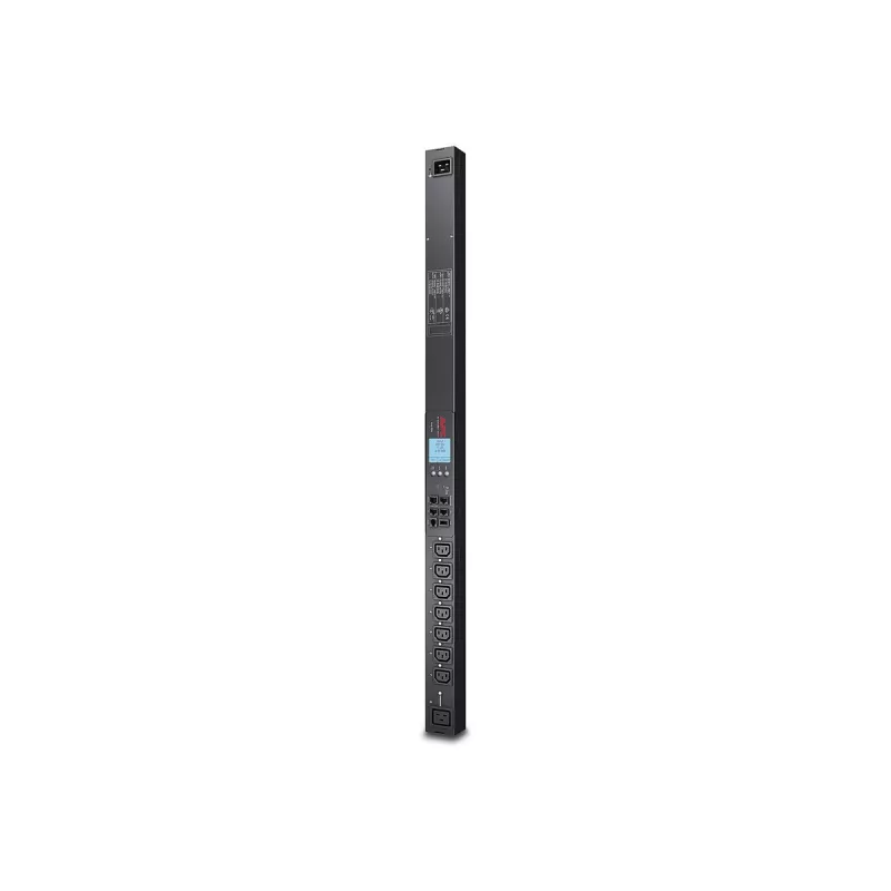 APC Rack PDU 2G, Pārslēdzams, ZeroU, 20A/208V, 16A/230V, (7) C13 un (1) C19