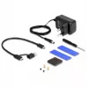 Ārējais korpuss HDD/SSD DeLOCK 42020 Melns 2,5 collu USB Type-C 10 Gbit/s