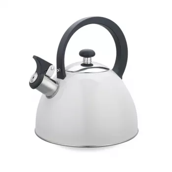 Elektriskā tējkanna Maestro MR-1302-WG 2,5 L, nerūsējošā tērauda korpuss, balta, eņģes svilpe