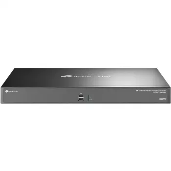 Tīkla video ierakstītājs TP-Link VIGI 64 kanālu NVR, 64ch ieeja, 4K 3840×2160, 16 kanālu atskaņošana, SATA HDD, līdz 64 TB, 2×LAN, USB-A