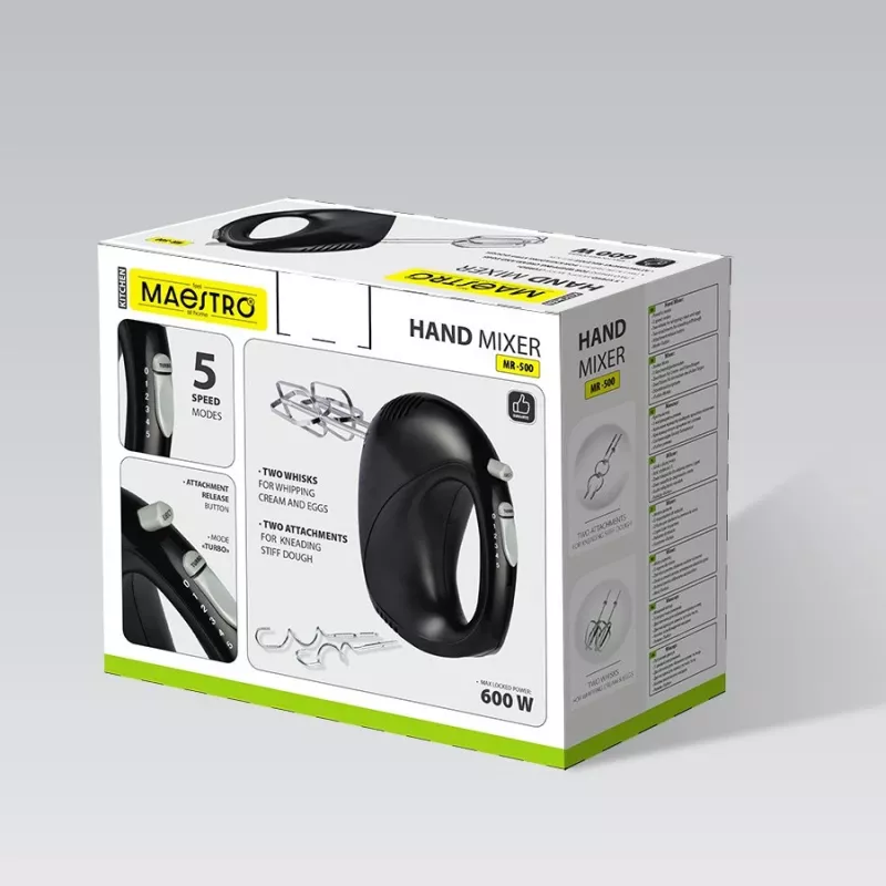 Rokas mikseris Maestro MR-500, melns