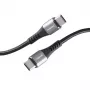 USB-C kabelis INTENSO 7901000 — 1,5 m, melns, USB-C uz USB-C uzlādes un datu kabelis