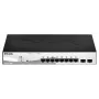 D-Link DGS-1210-08P/E L2 viedais slēdzis, 8 porti Gigabit Ethernet ar PoE, melns