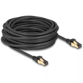 DeLOCK RJ45 Cat.6A S/FTP tīkla kabelis vīrietis-vīrietis 10m Melns