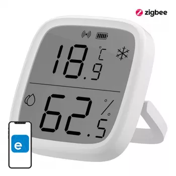 Sonoff ZigBee iekštelpu temperatūras un mitruma sensors SNZB-02D ar LCD displeju, bezvadu, CR2450
