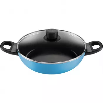 Dziļā cepamā panna Ballarini CAPRERA 28 cm ar vāku, zila