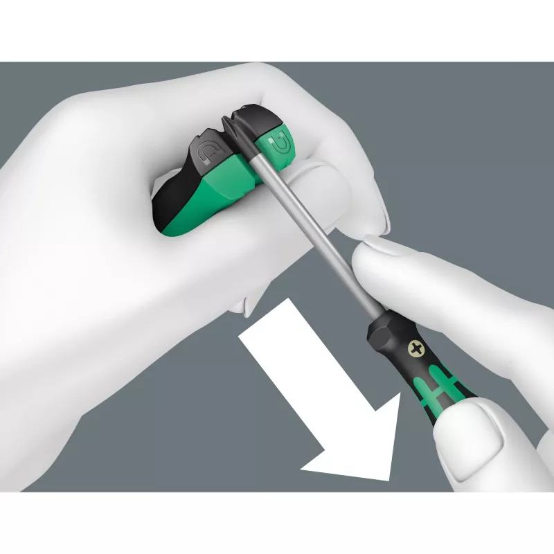 Bezelektrisks magnetizētājs/demagnetizētājs Wera 05033404001 Melns Zaļš