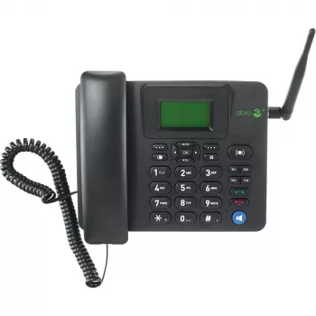 IP telefons Doro 4100H Melns Vada klausule LCD 128x64 500 ieraksti