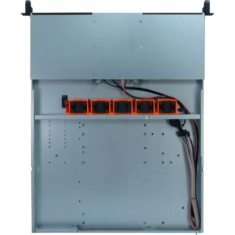 Inter-Tech IPC 1U-10255 Rack Melns