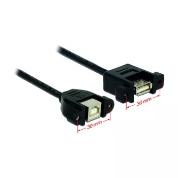USB kabelis DeLOCK USB 2.0 B/A 0,25m